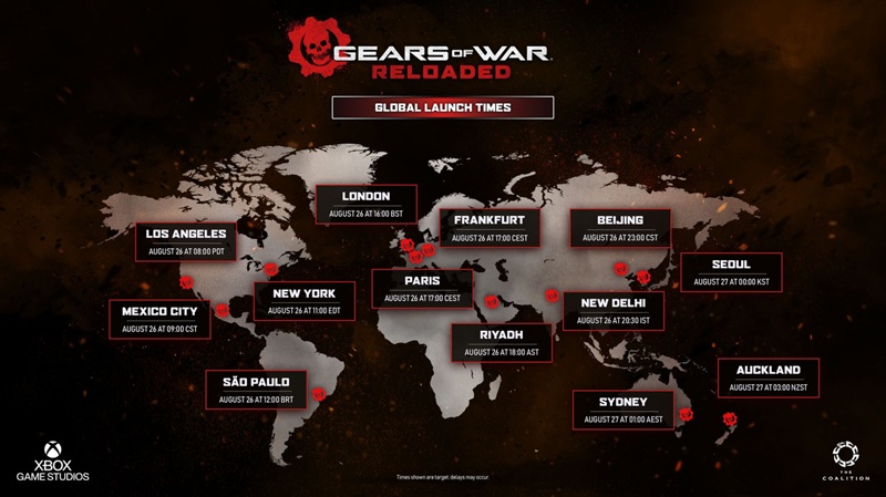 Gears of War: Reloaded Zugänglichkeitskarte Gears of War: Reloaded Zugänglichkeitskarte