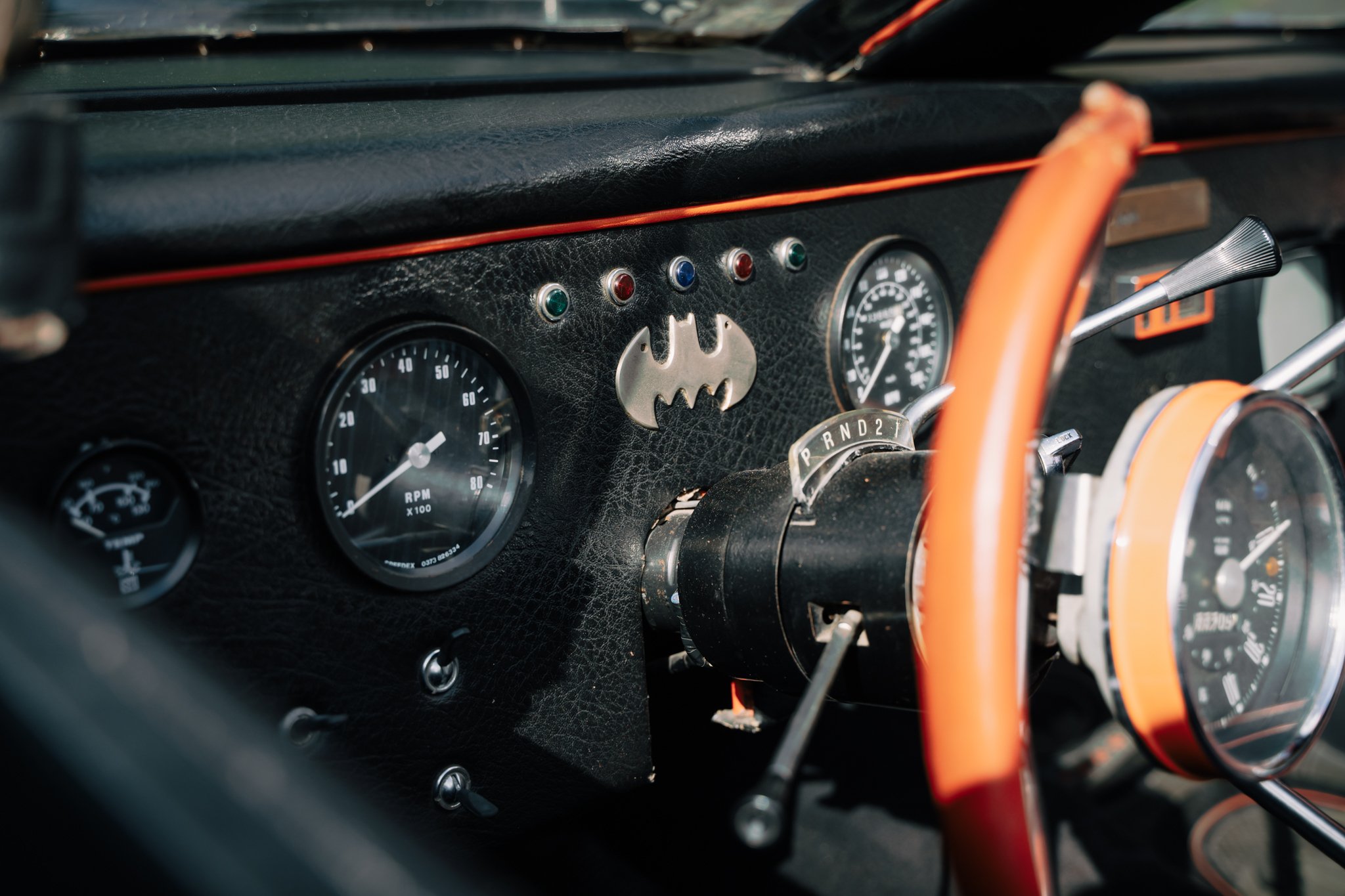 Das Interieur der Batmobile-Replik