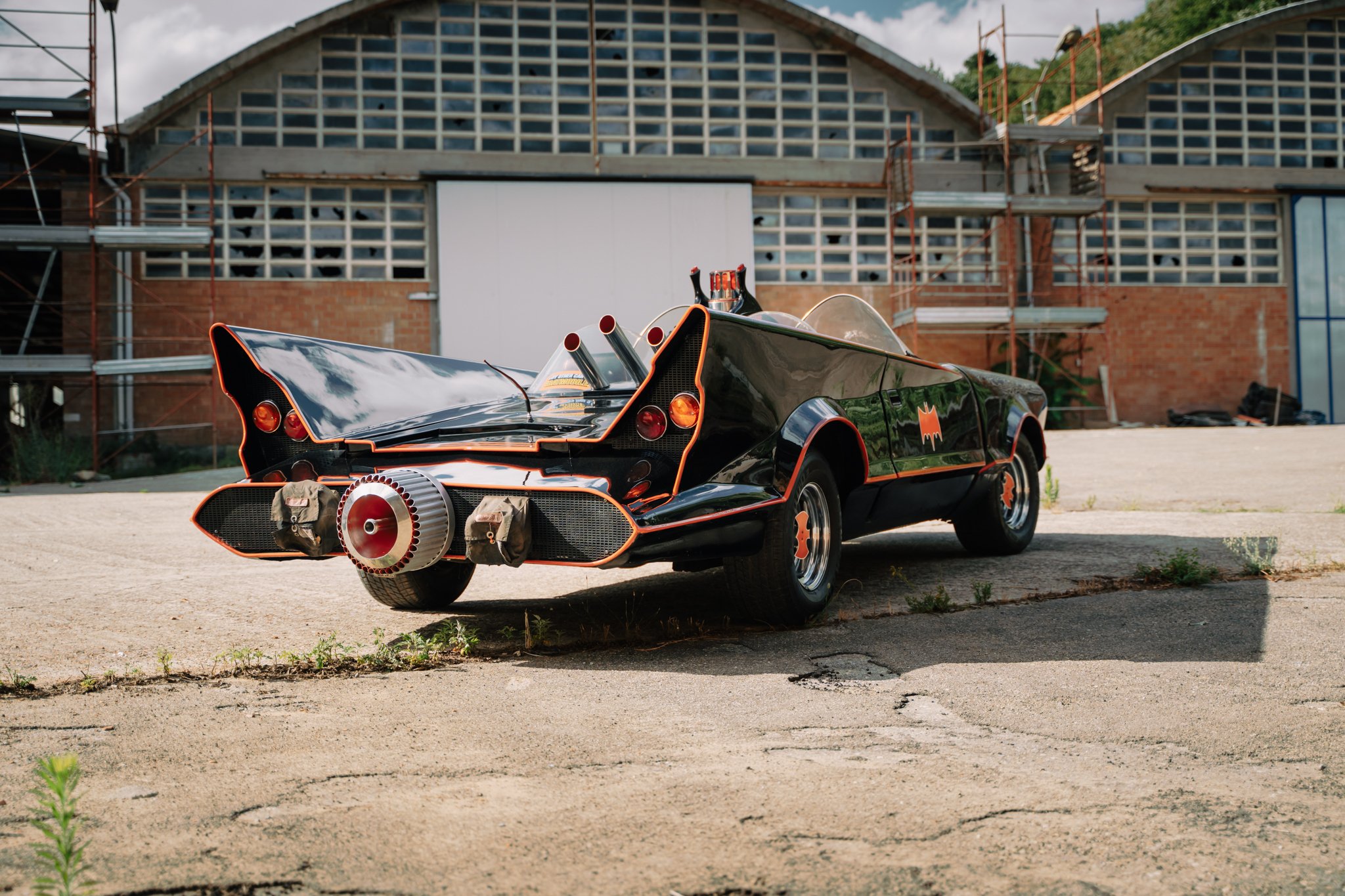 Das Batmobile in der Ausstellung