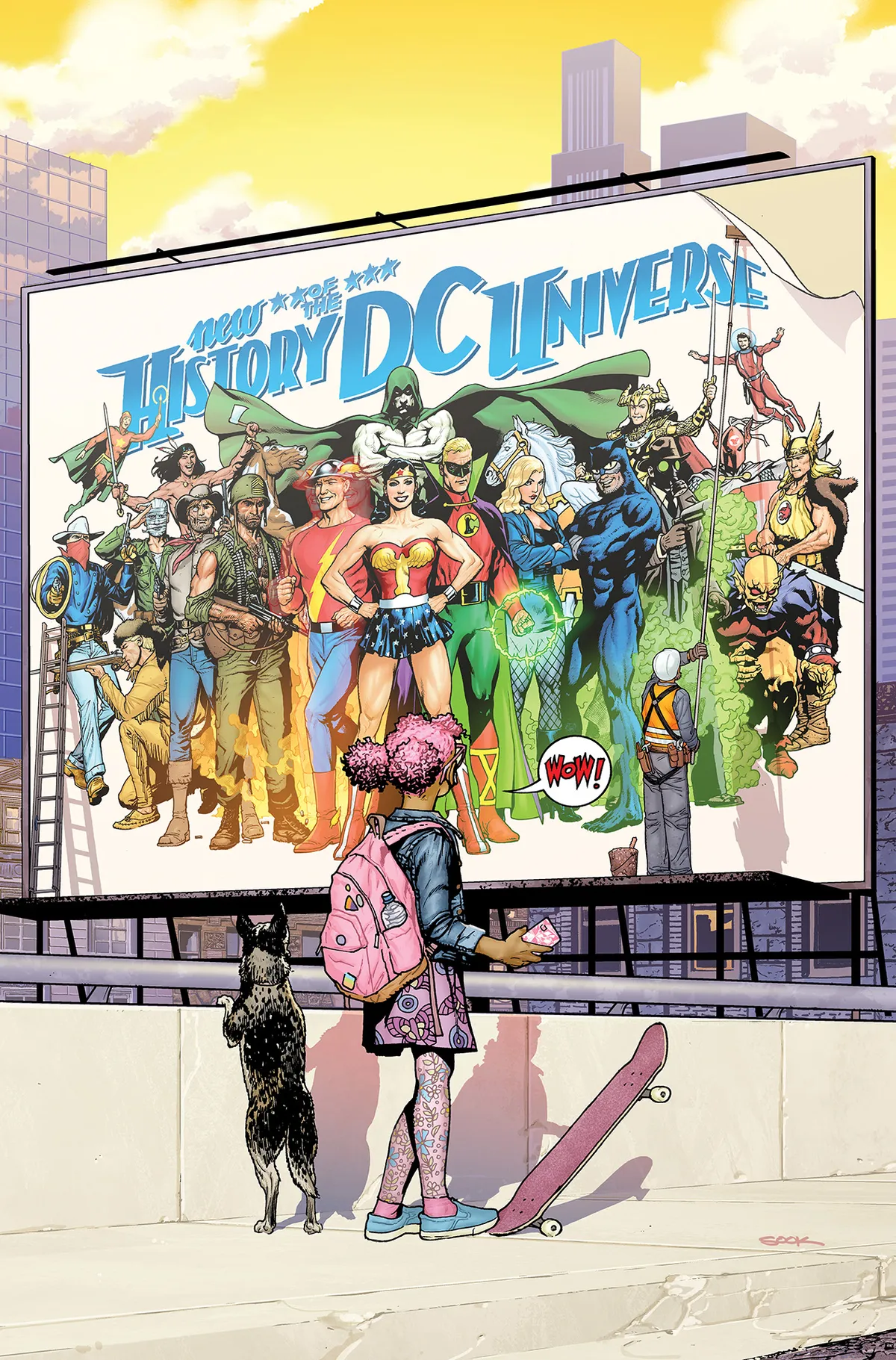 Eine Seite aus der neuen Geschichte des DC-Universums Eine Seite aus der neuen Geschichte des DC-Universums