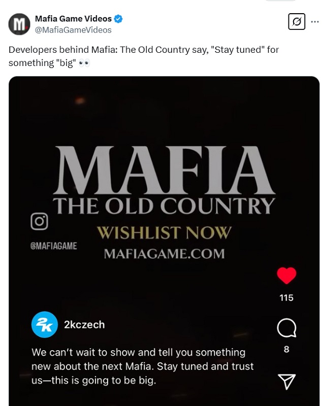 Mafia: Das alte Land Teaser. Mafia: Das alte Land Teaser.