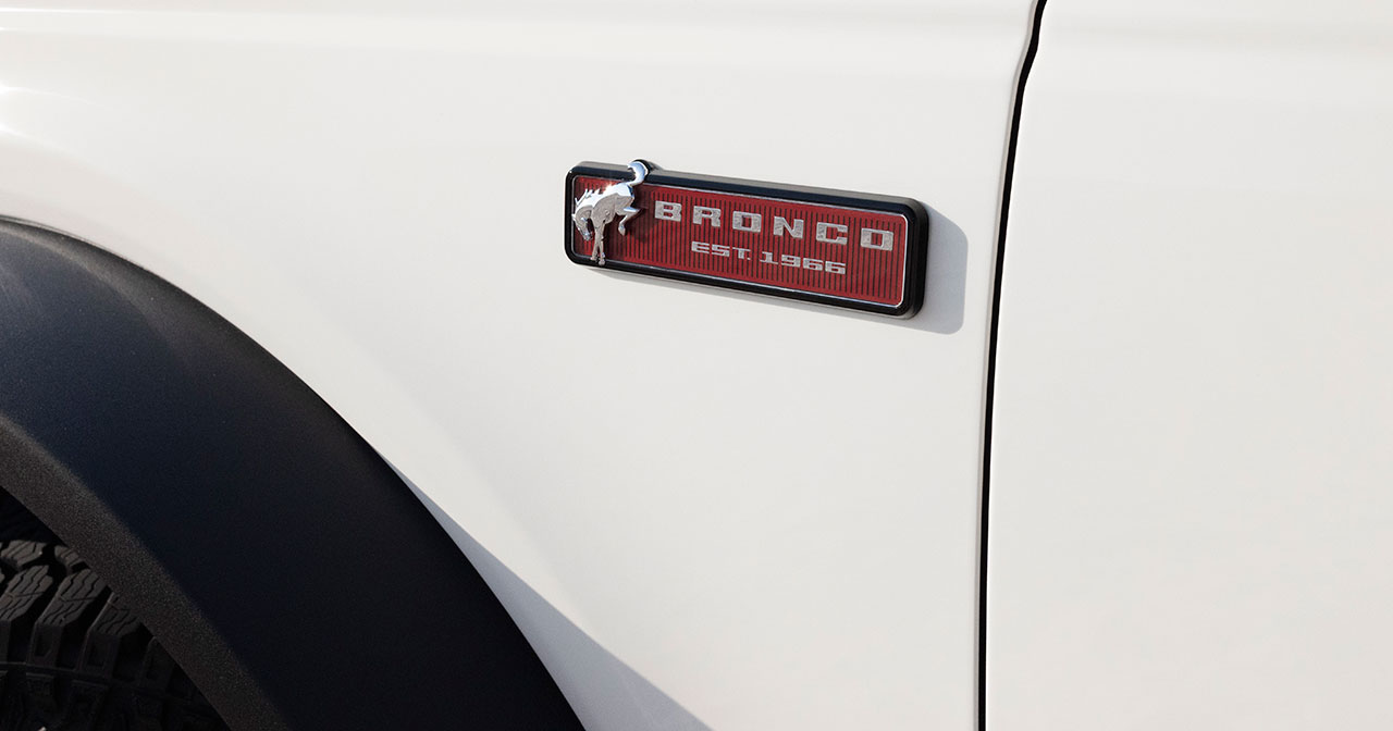 Ford Bronco 60th Anniversary Edition - Einzigartiges Abzeichen