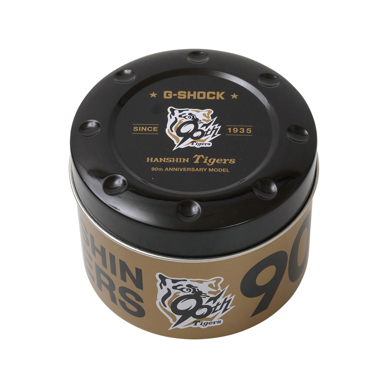 Metallbüchse zur Aufbewahrung von G-Shock x Hanshin Tigers Uhren Metallbüchse zur Aufbewahrung von G-Shock x Hanshin Tigers Uhren