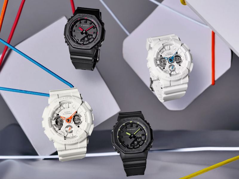 Casio GMA-P2100-Serie schwarze und grüne hybride Sportuhr