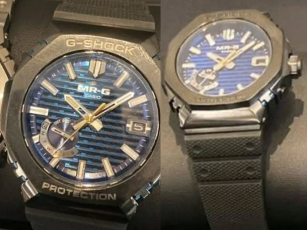 Die Ursprünge des Designs der Casio MRG-B2100R-1 wurden enthüllt: ein Titangehäuse und ein dunkelblaues Zifferblatt mit Elementen der japanischen Kultur-2 Durchgesickertes Bild von Casio MRG-B2100R-1