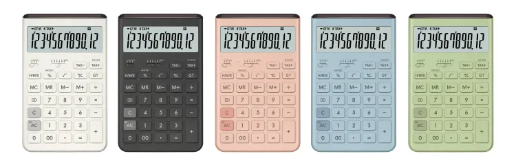 Casio Taschenrechner der Serie MS-20UC-J mit japanischem Muster Casio Taschenrechner der Serie MS-20UC-J mit japanischem Muster