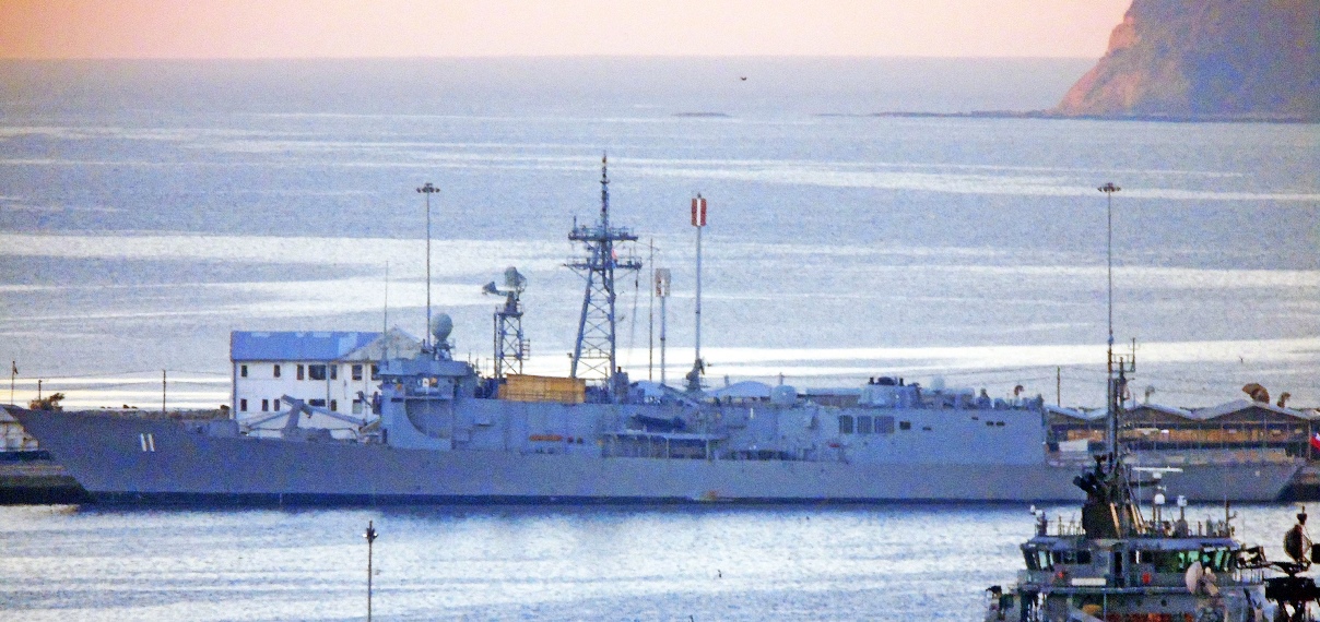 Die Fregatte Capitán Prat wird modernisiert Die Fregatte Capitán Prat wird modernisiert