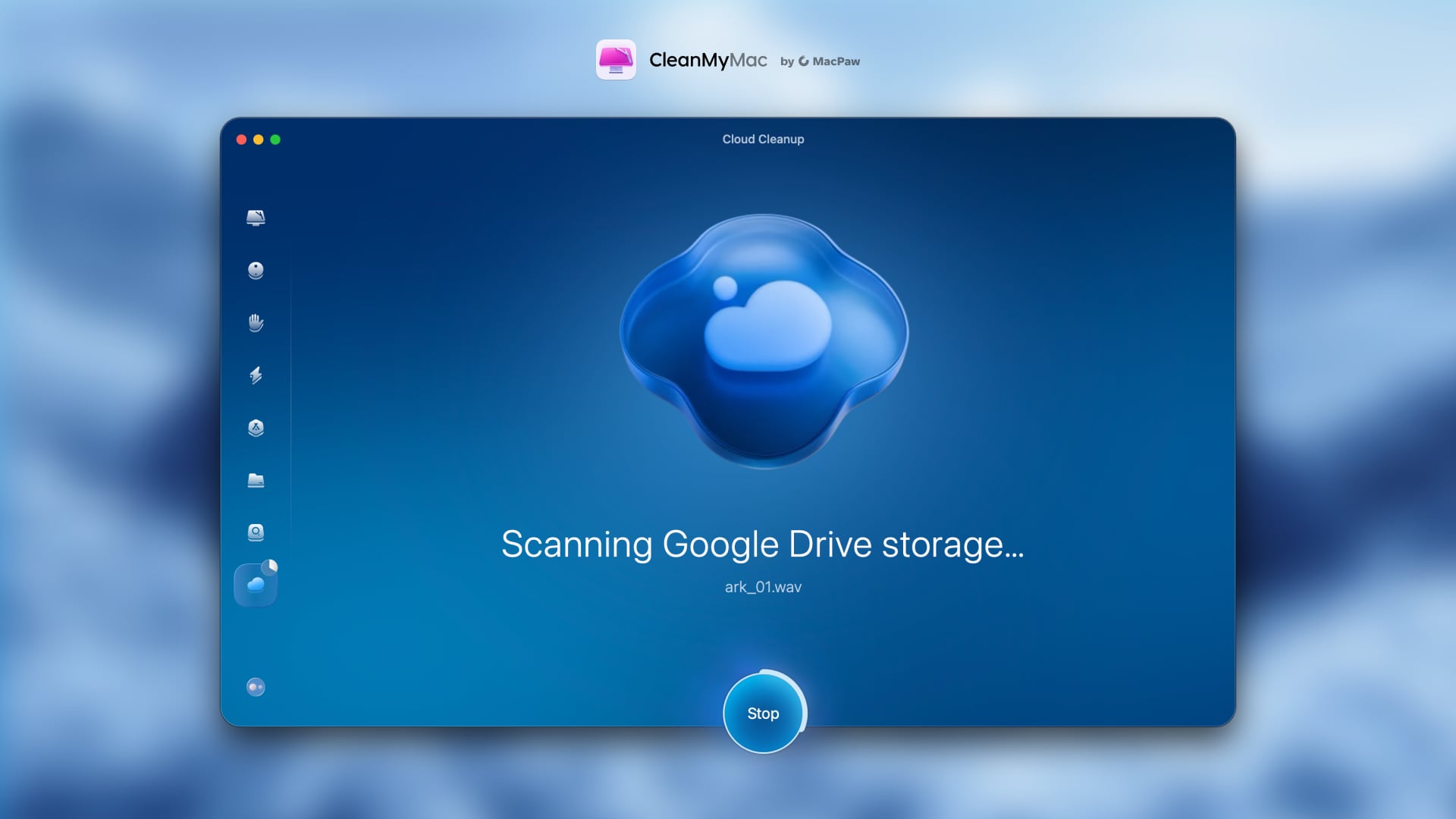 CleanMyMac Cloud Cleanup - Speichervisualisierung CleanMyMac Cloud Cleanup - Speichervisualisierung