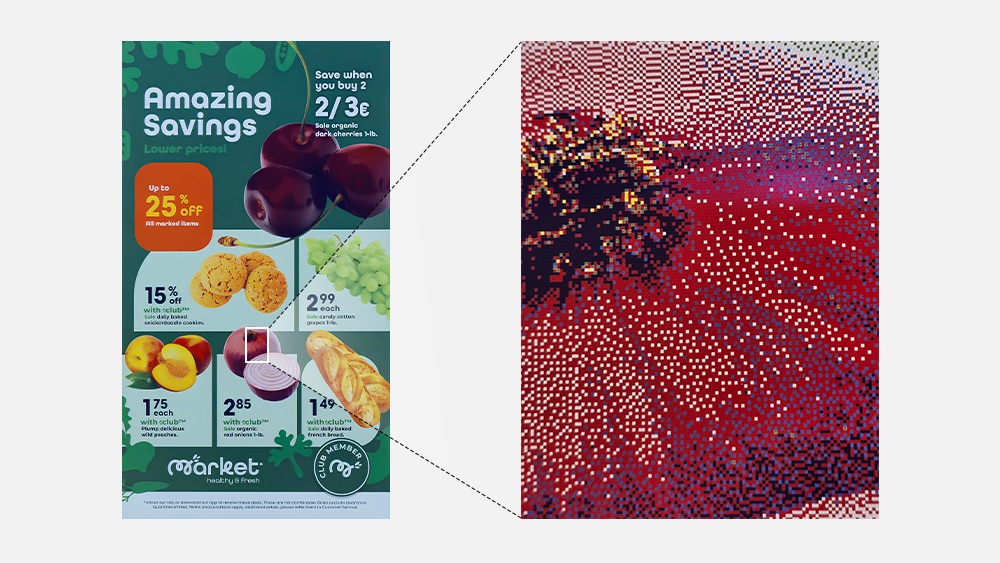 Die Farben bauen sich mit dem Colour Imaging Algorithmus auf Die Farben bauen sich mit dem Colour Imaging Algorithmus auf