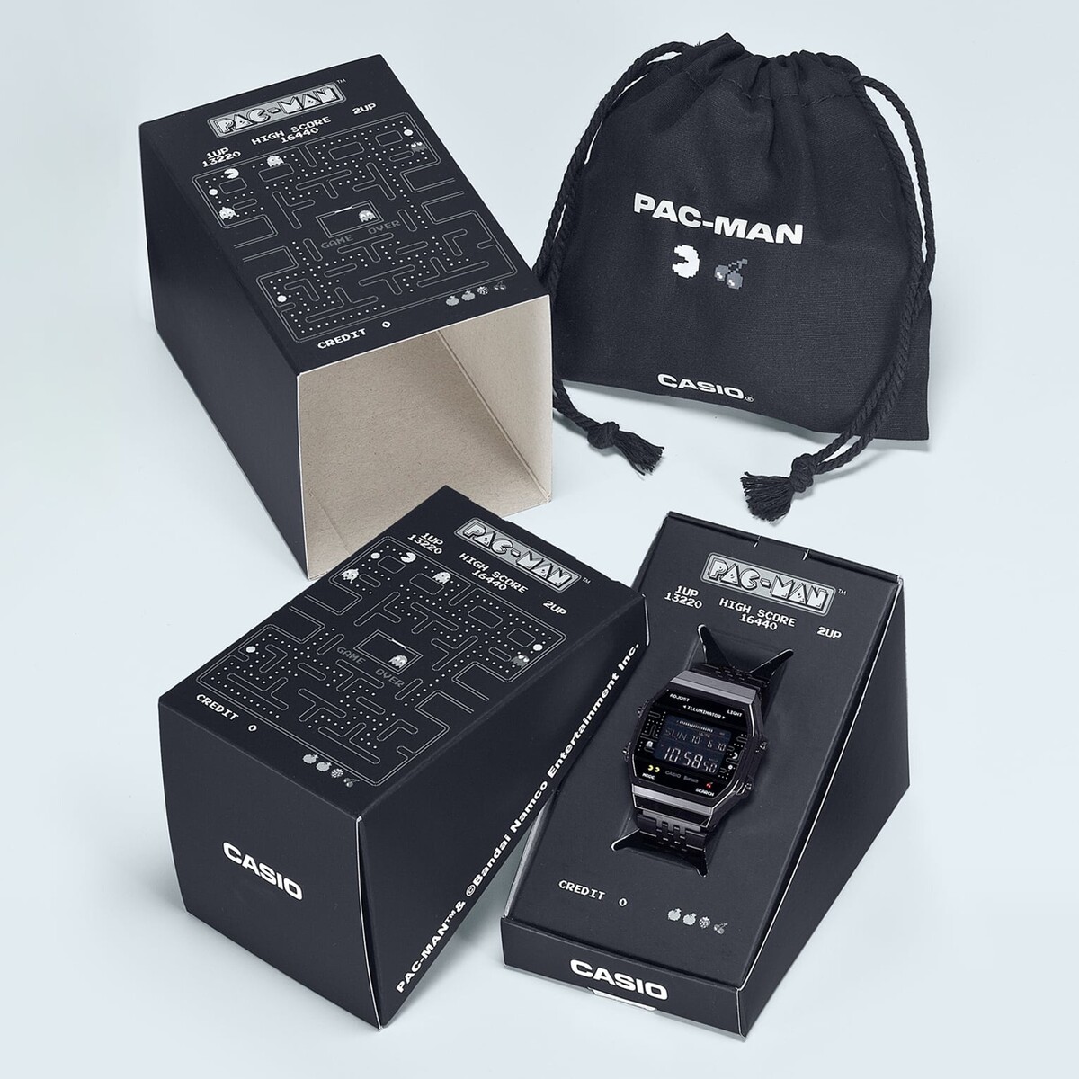 Casio ABL-100WEPC-1B Uhr mit Pac-Man Figuren Casio ABL-100WEPC-1B Uhr mit Pac-Man Figuren