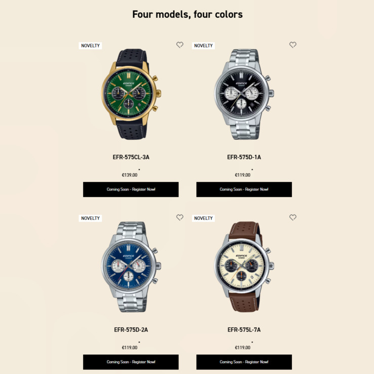 Casio Edifice EFR-575 Uhr