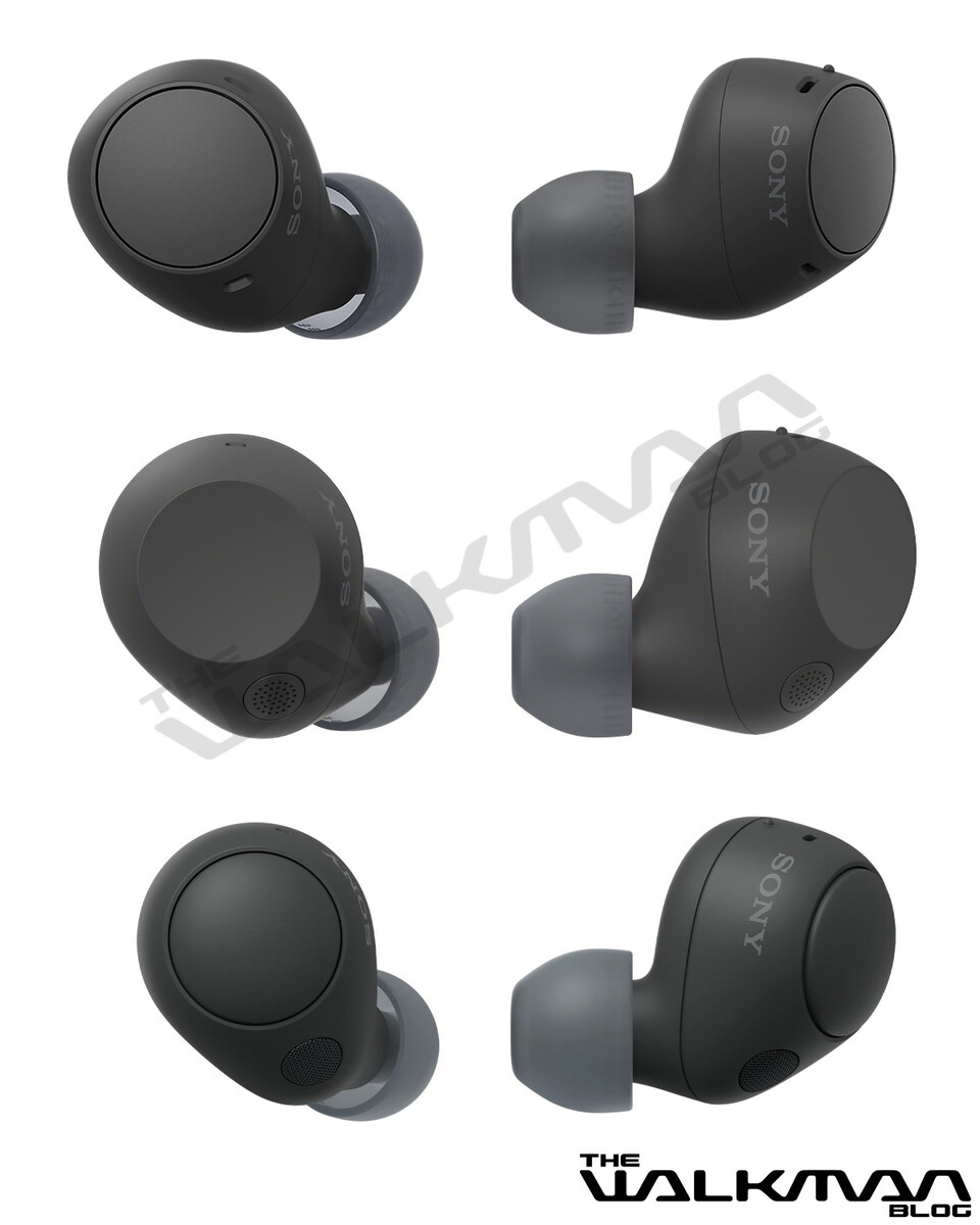Ansicht der Unterseite des drahtlosen Kopfhörers Sony WF-C710N Ansicht der Unterseite des drahtlosen Kopfhörers Sony WF-C710N