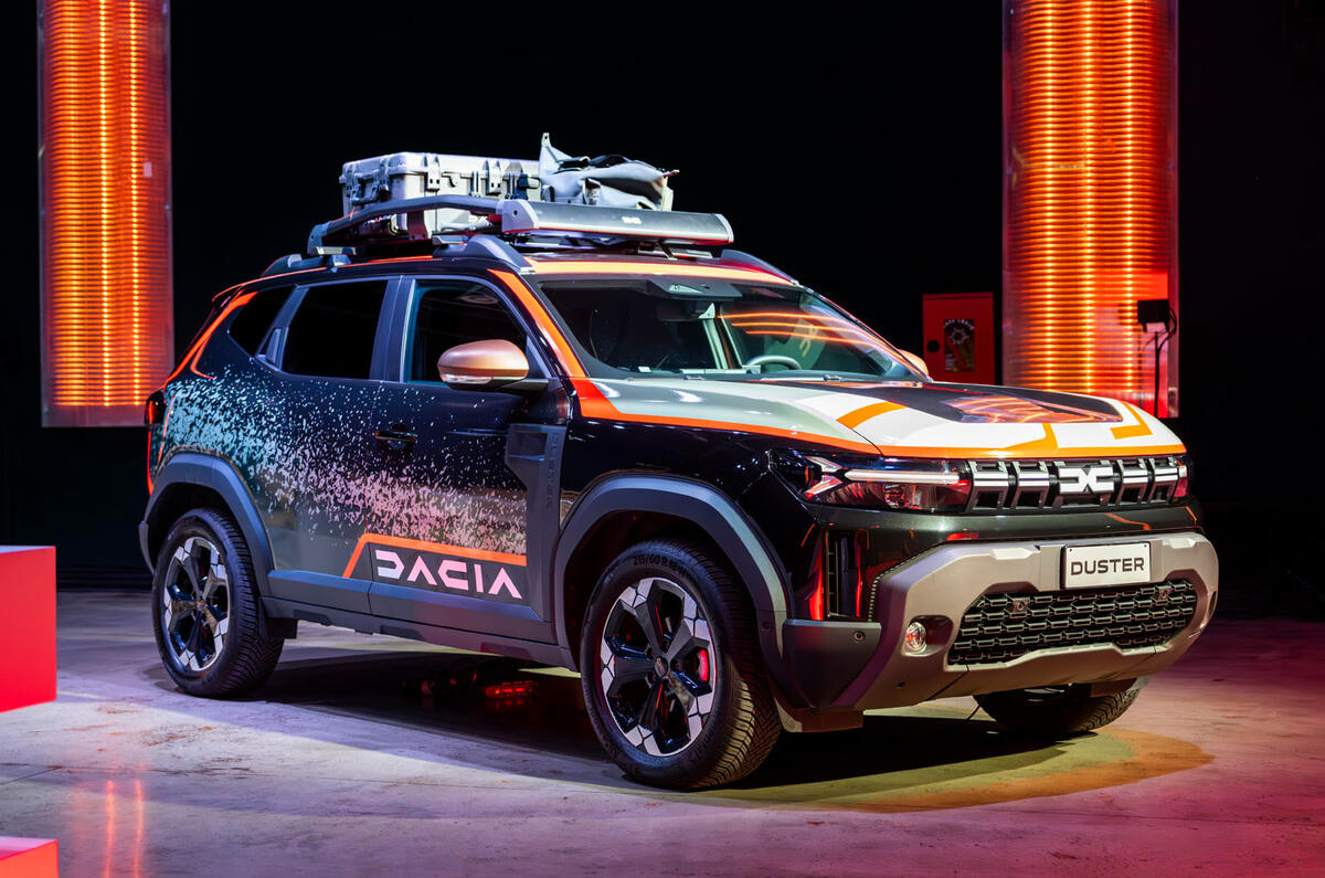 Dacia Duster Soul of Dakar, vorderes Viertel.