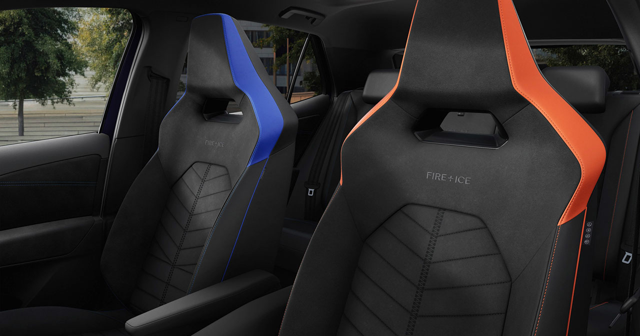 Heckansicht des ID.3 GTX FIRE+ICE Heckansicht des ID.3 GTX FIRE+ICE