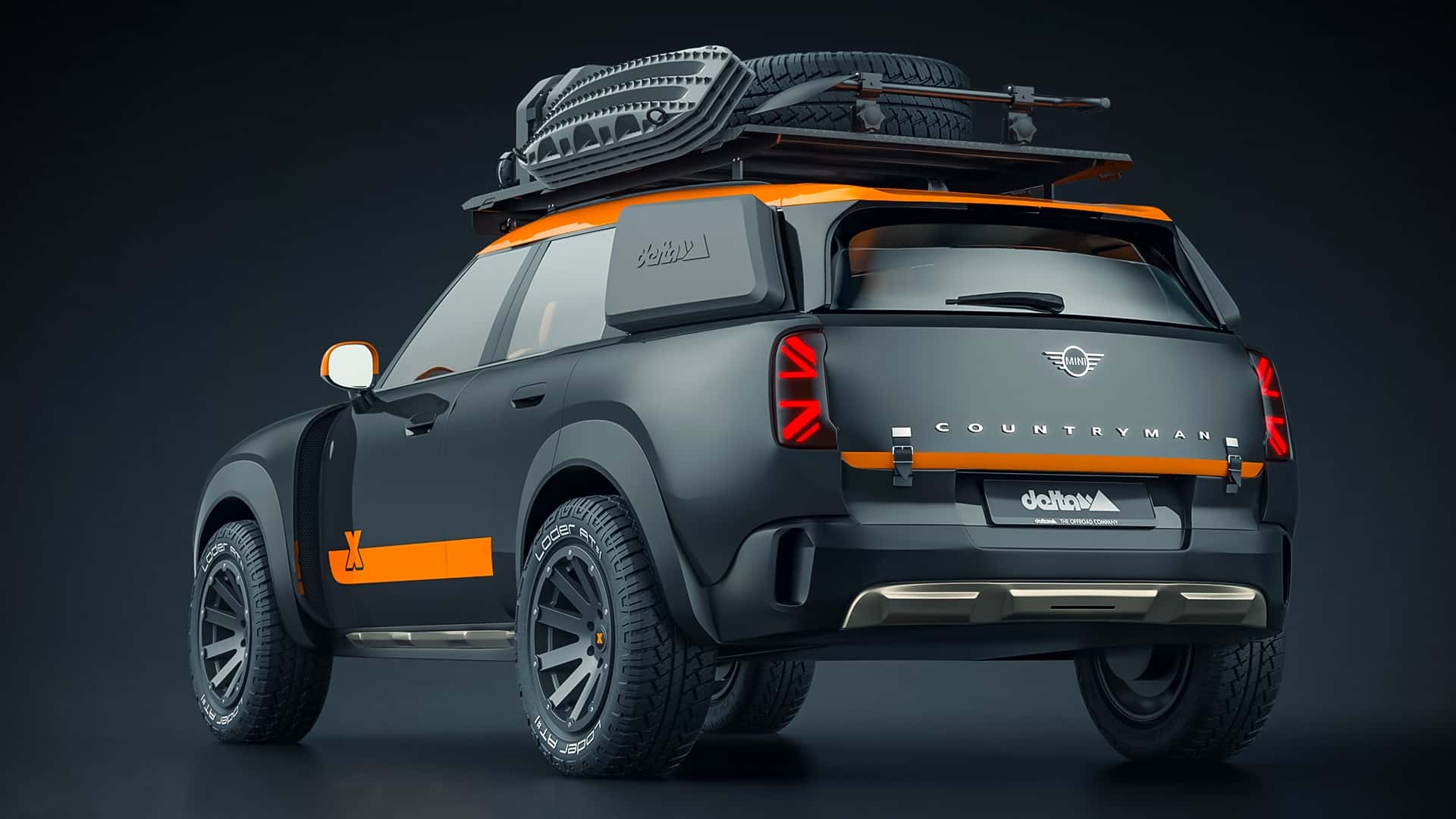 Mini Countryman im Stil der Rallye Dakar, Ansicht 1 Mini Countryman im Stil der Rallye Dakar, Ansicht 1