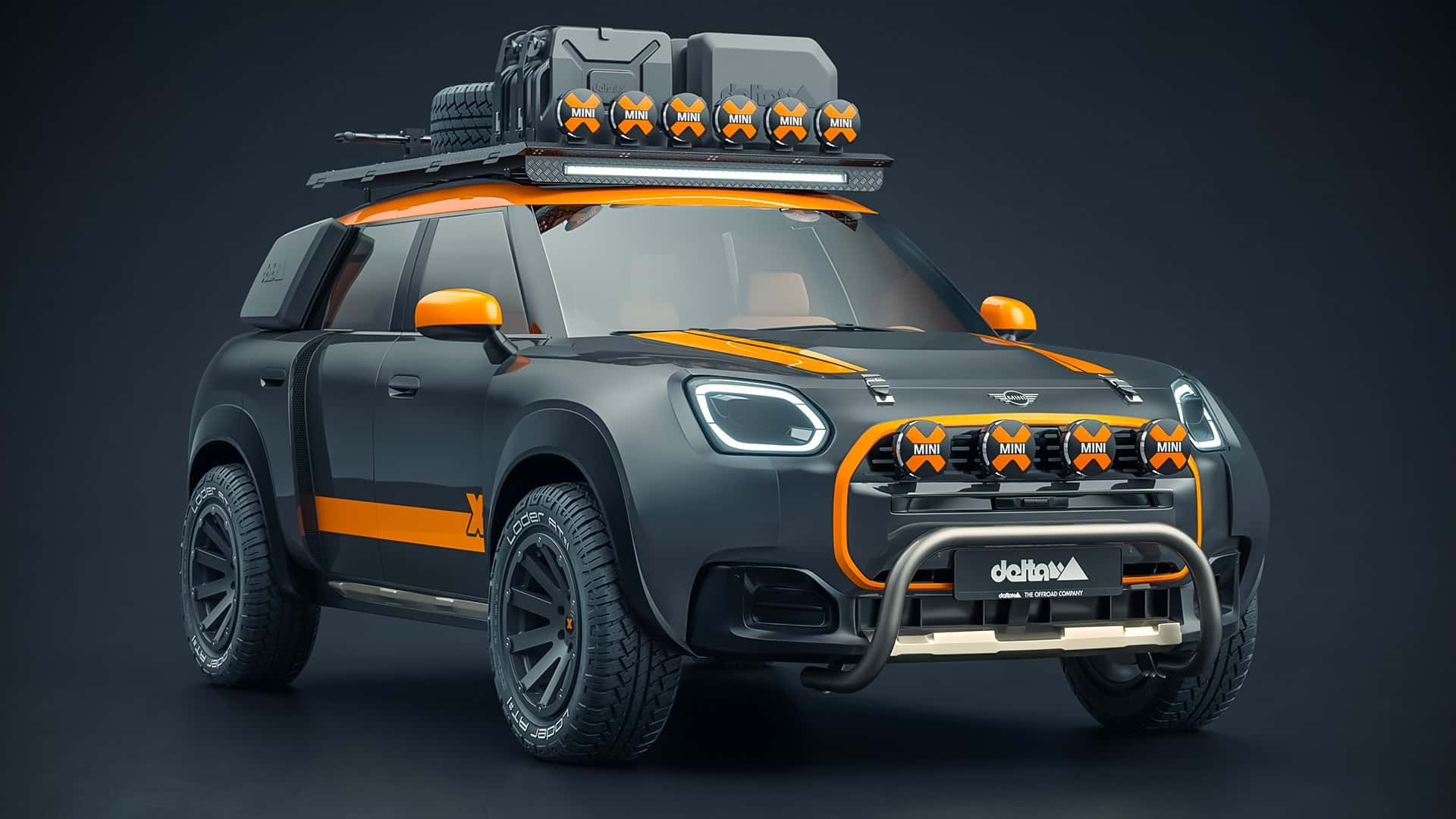 Mini Countryman im Stil der Rallye Dakar, Ansicht 2 Mini Countryman im Stil der Rallye Dakar, Ansicht 2