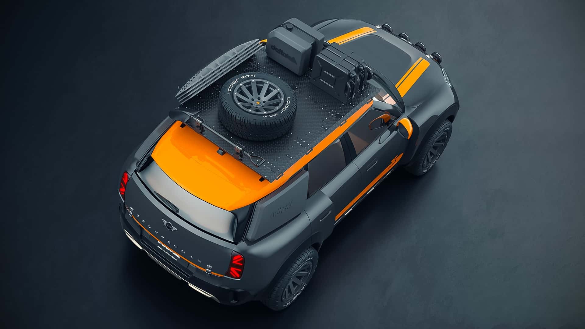 Mini Countryman im Stil der Rallye Dakar, Ansicht 3 Mini Countryman im Stil der Rallye Dakar, Ansicht 3