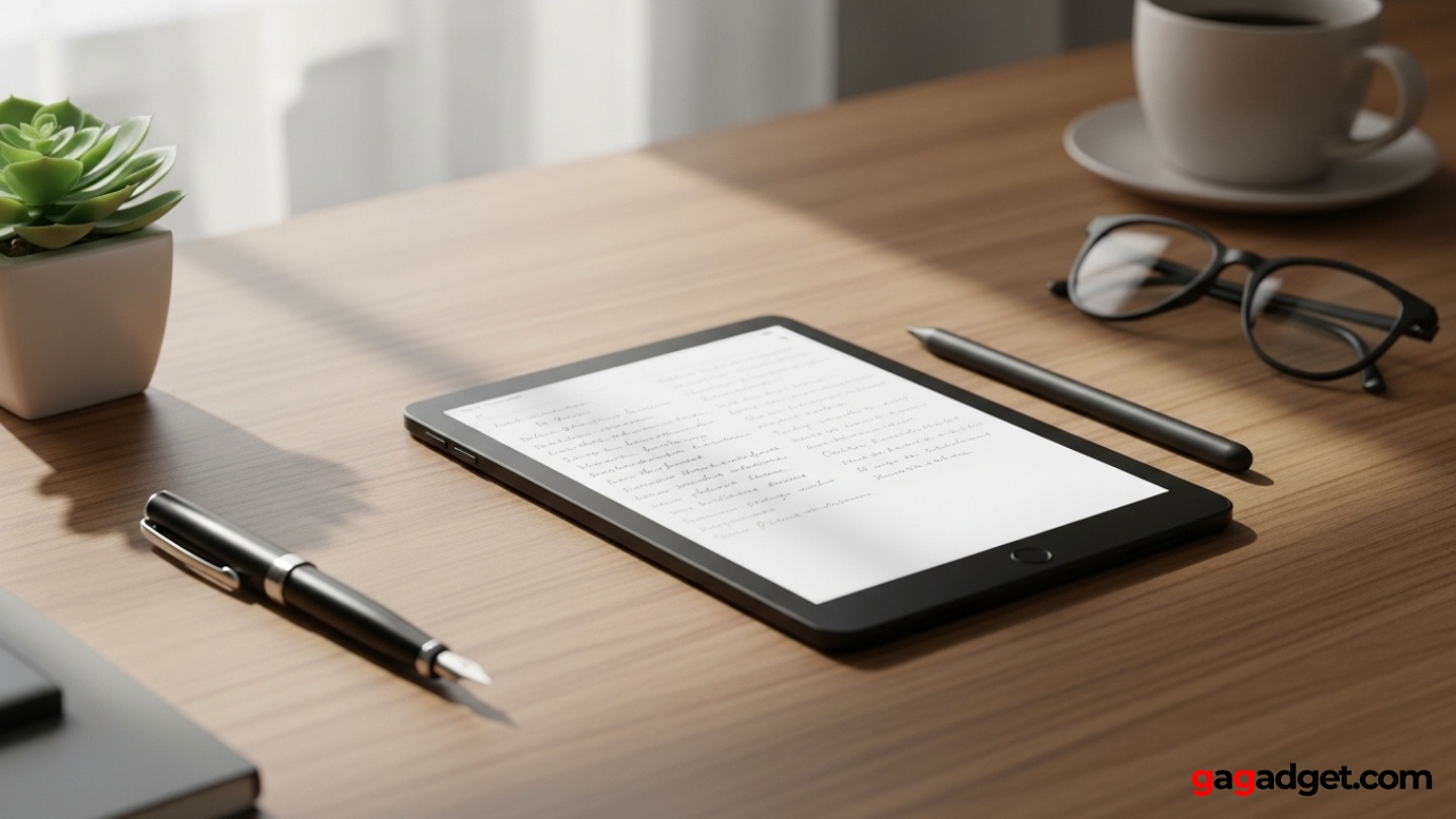 papierloses Notizzettelgerät