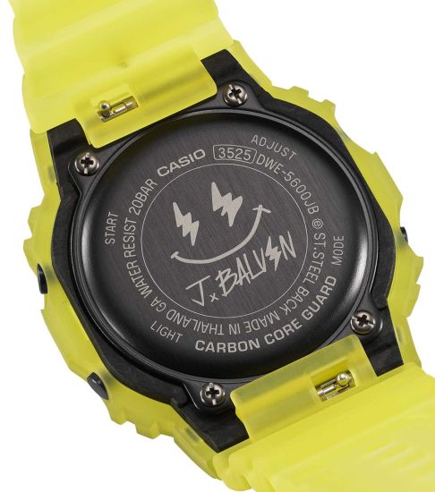 G-Shock DWE-5600JB-1A9ER Uhr: Rückseite G-Shock DWE-5600JB-1A9ER Uhr: Rückseite