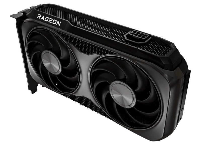 Radeon RX 9060 XT-Grafikkarte in Aktion Radeon RX 9060 XT-Grafikkarte in Aktion