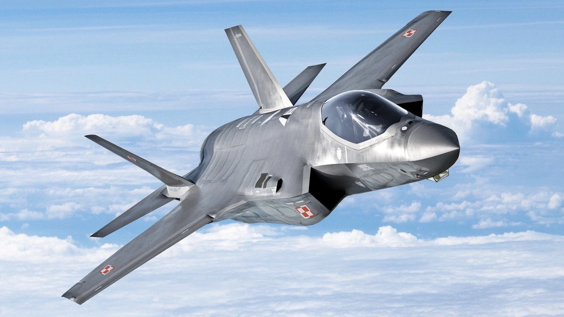 Der amerikanische F-35-Kampfjet Amerikanischer F-35-Kampfjet, Illustration von Lockheed Martin