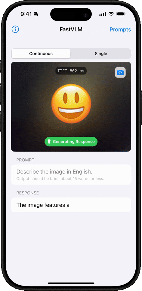 FastVLM Bildverarbeitung - Emoji FastVLM Bildverarbeitung - Emoji