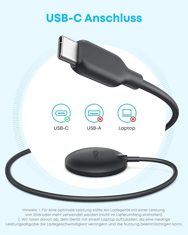 Zolo Wireless Charger mit USB-C-Kabel Zolo Wireless Charger mit USB-C-Kabel