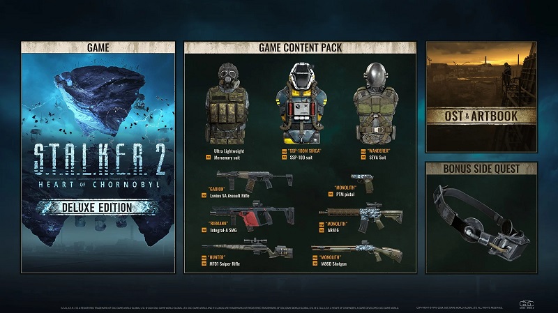 Waffen, Kostüme und zusätzliche Quests - die Entwickler von STALKER 2: Heart of Chornobyl enthüllt alle Boni der Deluxe und Ultimate-Editionen des Shooters-2 Waffen, Kostüme und zusätzliche Quests - die Entwickler von STALKER 2: Heart of Chornobyl enthüllt alle Boni der Deluxe und Ultimate-Editionen des Shooters-2