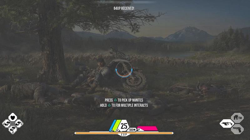 Screenshot der Benutzeroberfläche des unangekündigten Spiels von Bend Studio