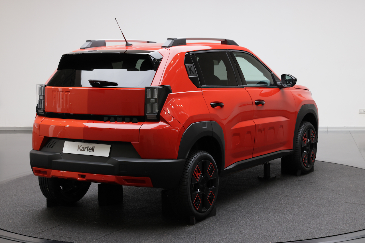 Stylische Details des Fiat Grande Panda Kartell