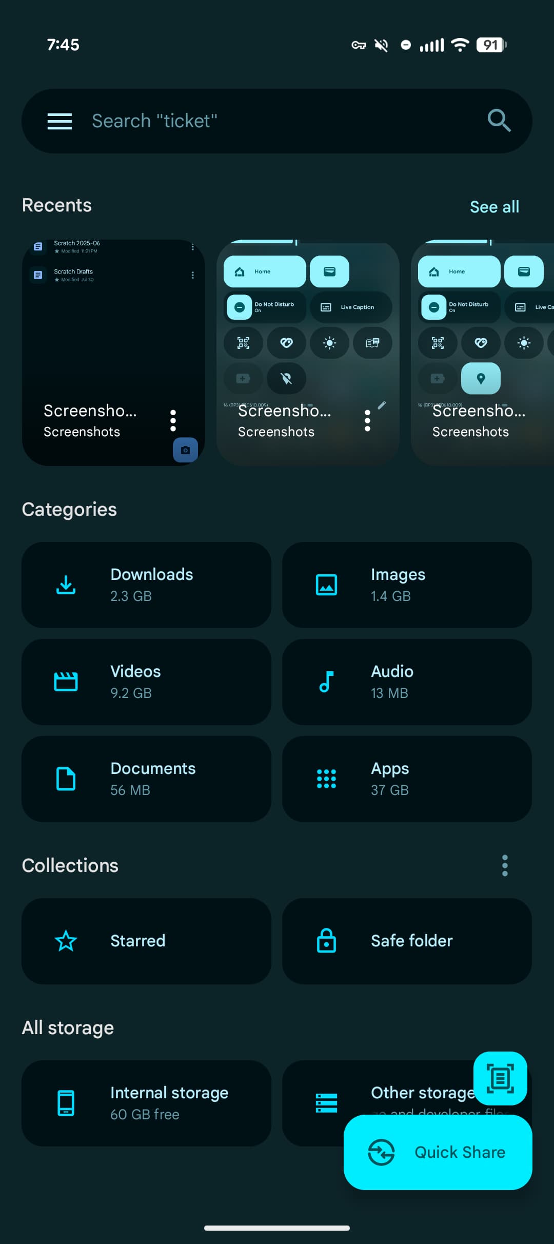 Files by Google - Material You Interface 1