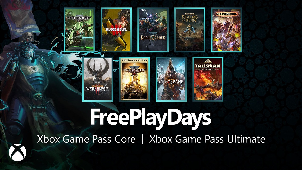Im Rahmen der Free Play Days sind neun Spiele aus der beliebten Warhammer-Serie für Xbox Game Pass Core- und Ultimate-Abonnenten verfügbar