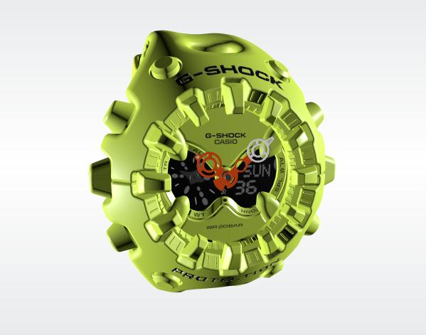 G-Shock GA-V01 Uhr in lindgrüner Farbe