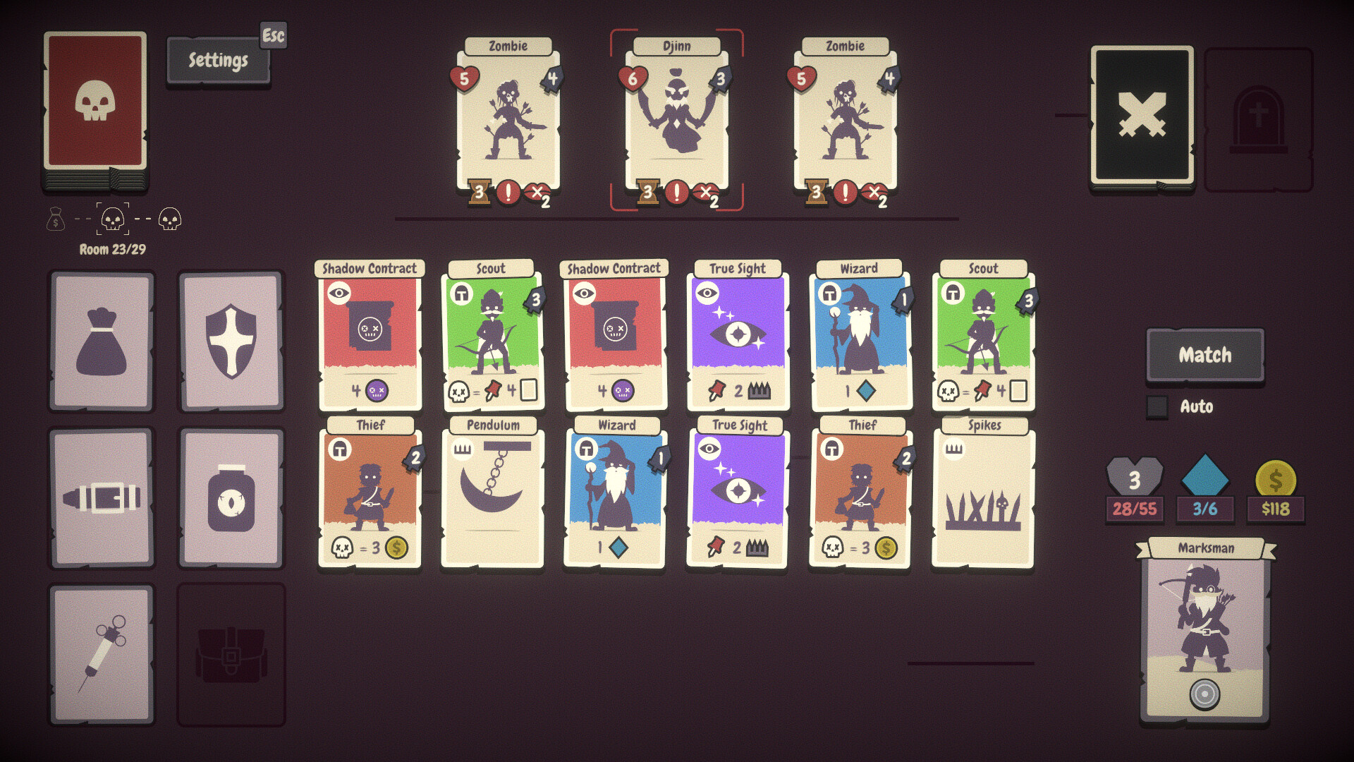 Gameplay des Spiels Pairs Perils 3