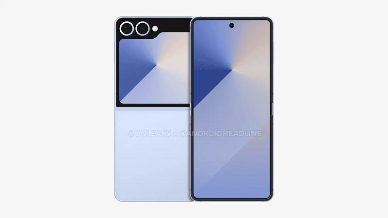 Samsung Galaxy Flip 7 Smartphone gerendert