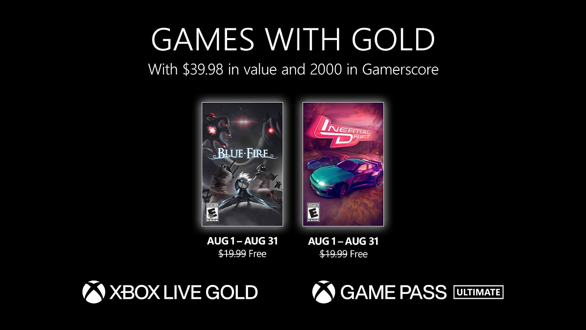 Xbox Live Gold-Abonnenten erhalten im August zwei großartige Spiele: Blue Fire und Inertial Drift Xbox Live Gold-Abonnenten erhalten im August zwei großartige Spiele: Blue Fire und Inertial Drift