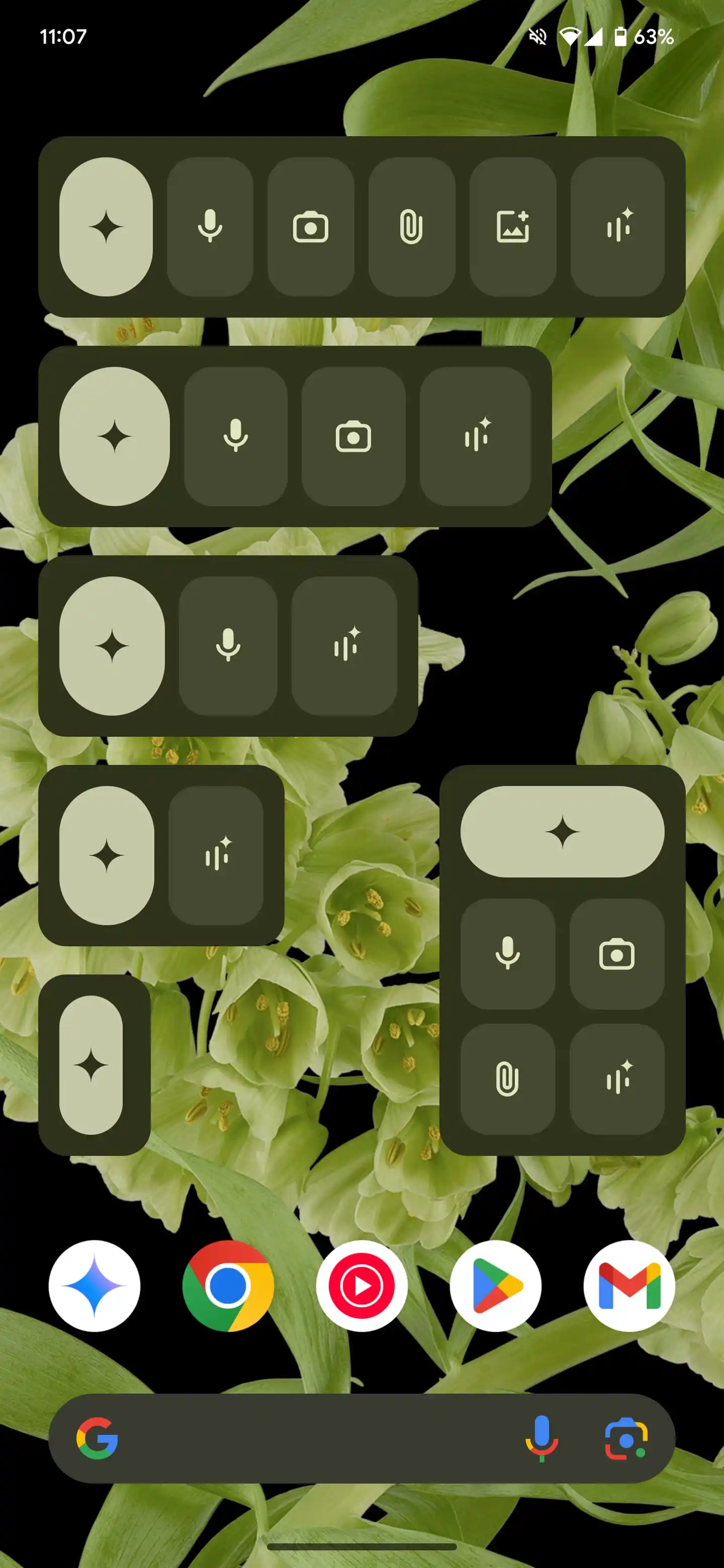 Gemini-Widget auf Android, große Größe Gemini-Widget auf Android, große Größe
