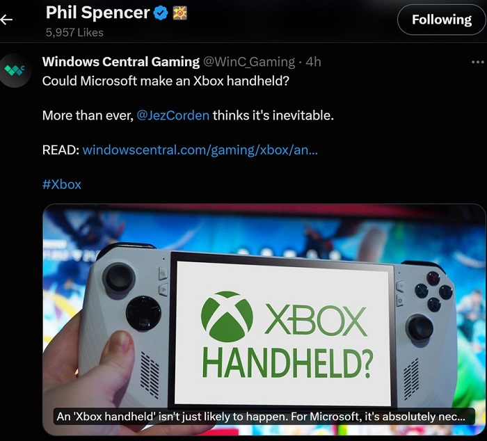 Und warum nicht? Microsoft entwickelt möglicherweise seine eigene Handheld-Konsole-2