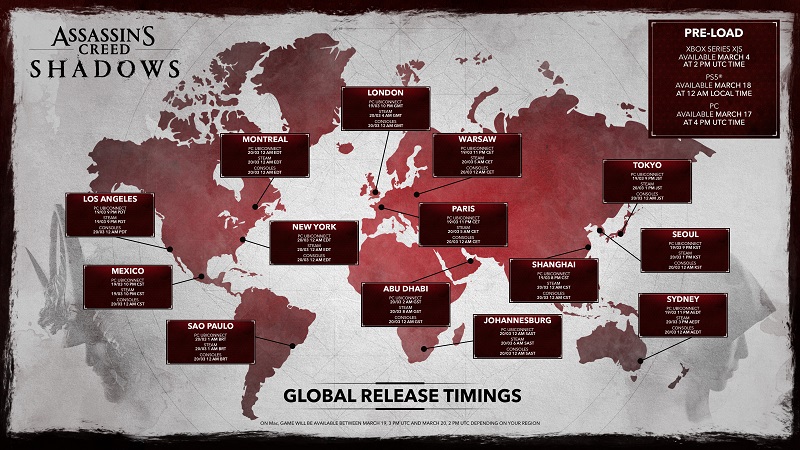 Assassin's Creed Shadows Freigabekarte