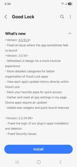 Good Lock 3.0.10.3 Update