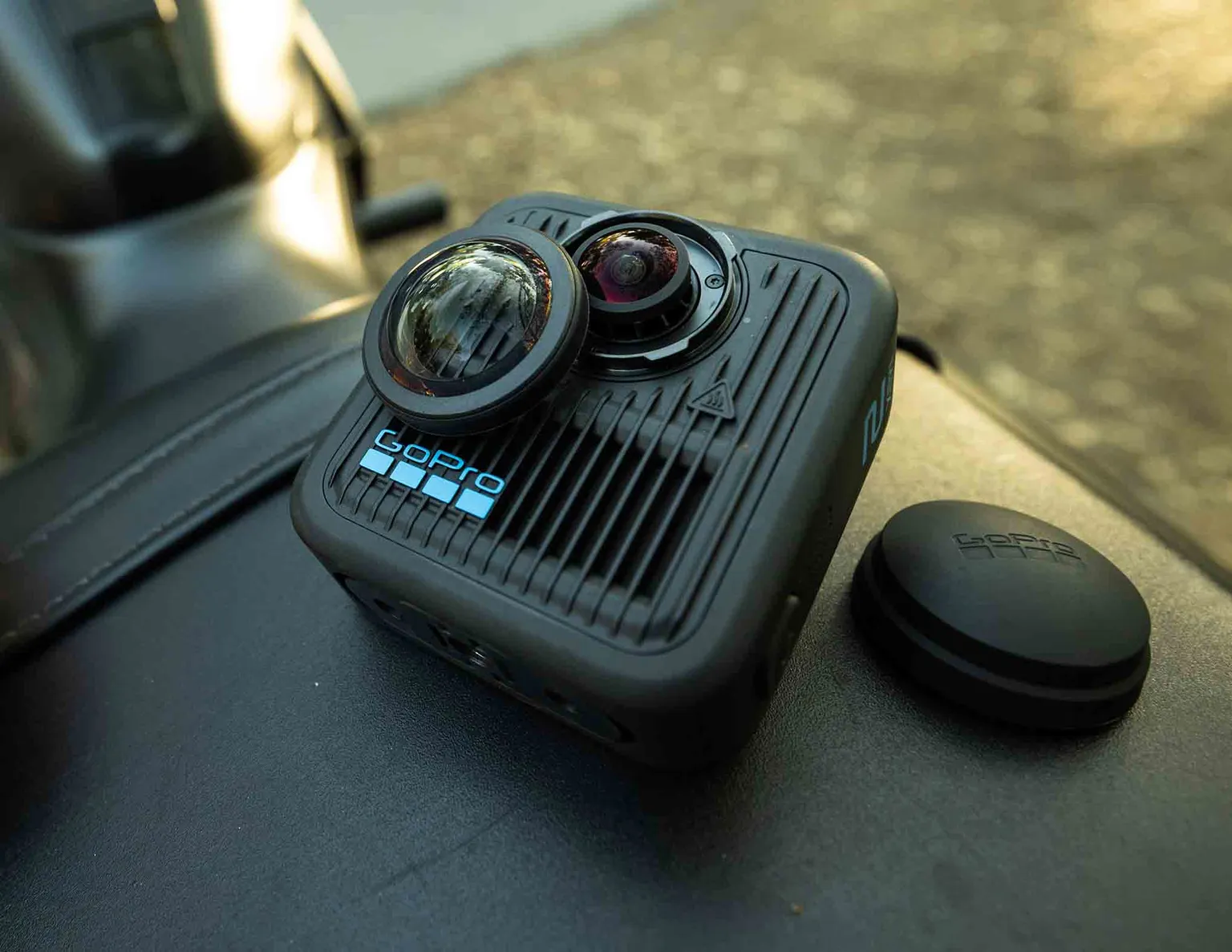 GoPro Max 2 mit entferntem Objektiv. Illustration: GoPro