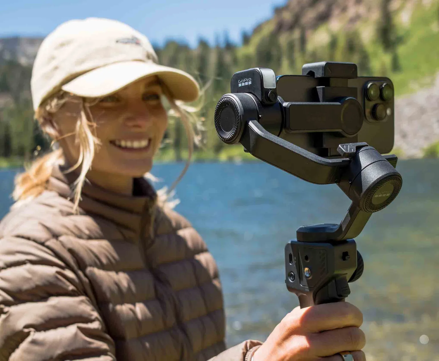 GoPro Fluid Pro AI mit dem iPhone Pro. Illustration: GoPro