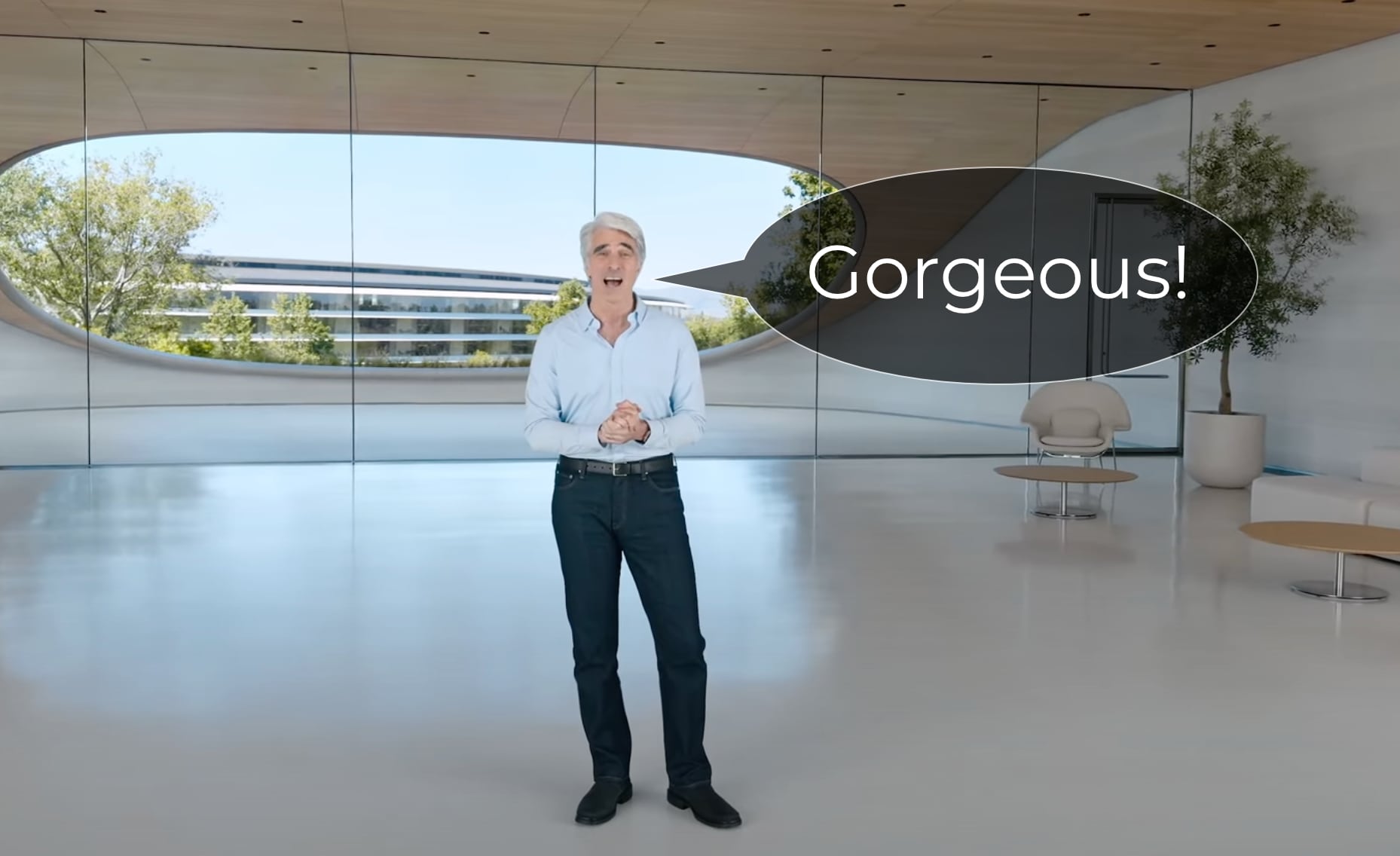 Gorgeous - neues Epitheton in Apples Präsentationen Präsentation neuer Funktionen