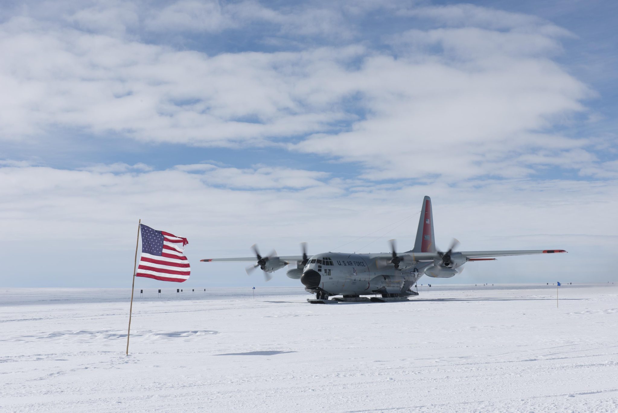 C-130-Flugzeug der New York Air National Guard in Grönland