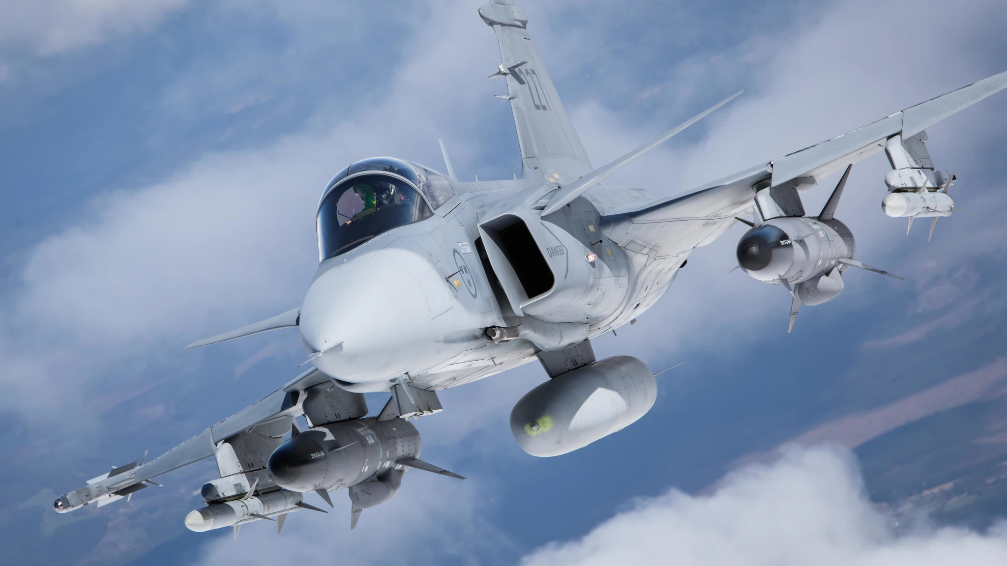 Gripen C. Illustration: SAAB