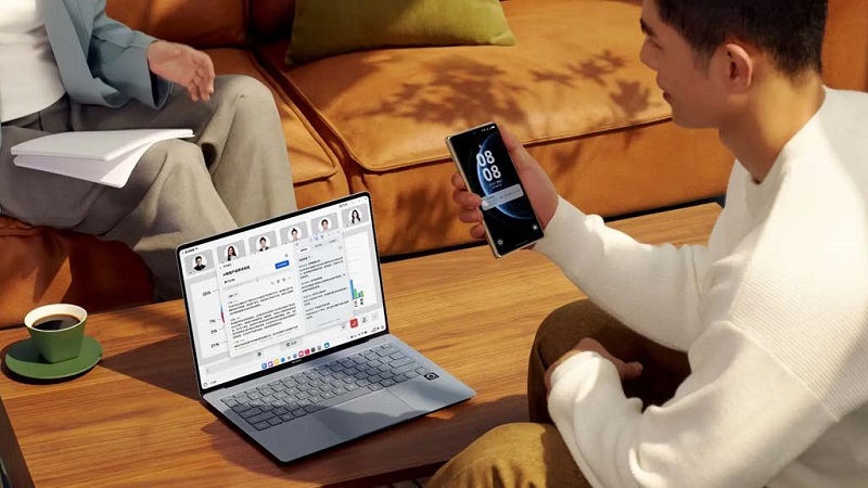 HarmonyOS 5-Schnittstelle auf einem Laptop HarmonyOS 5-Schnittstelle auf einem Laptop