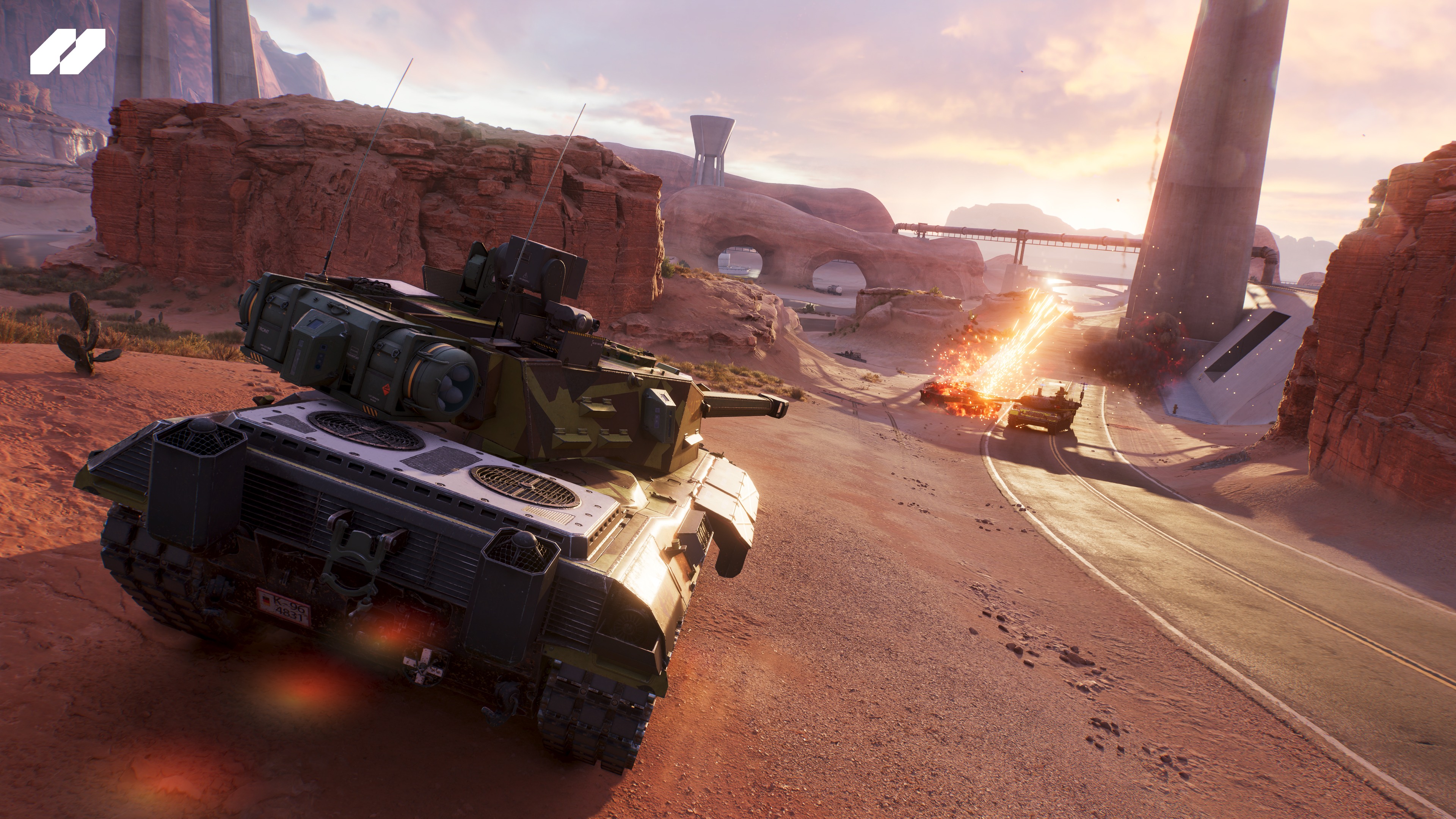 Screenshot aus dem Spiel World of Tanks: HEAT ohne Benutzeroberfläche