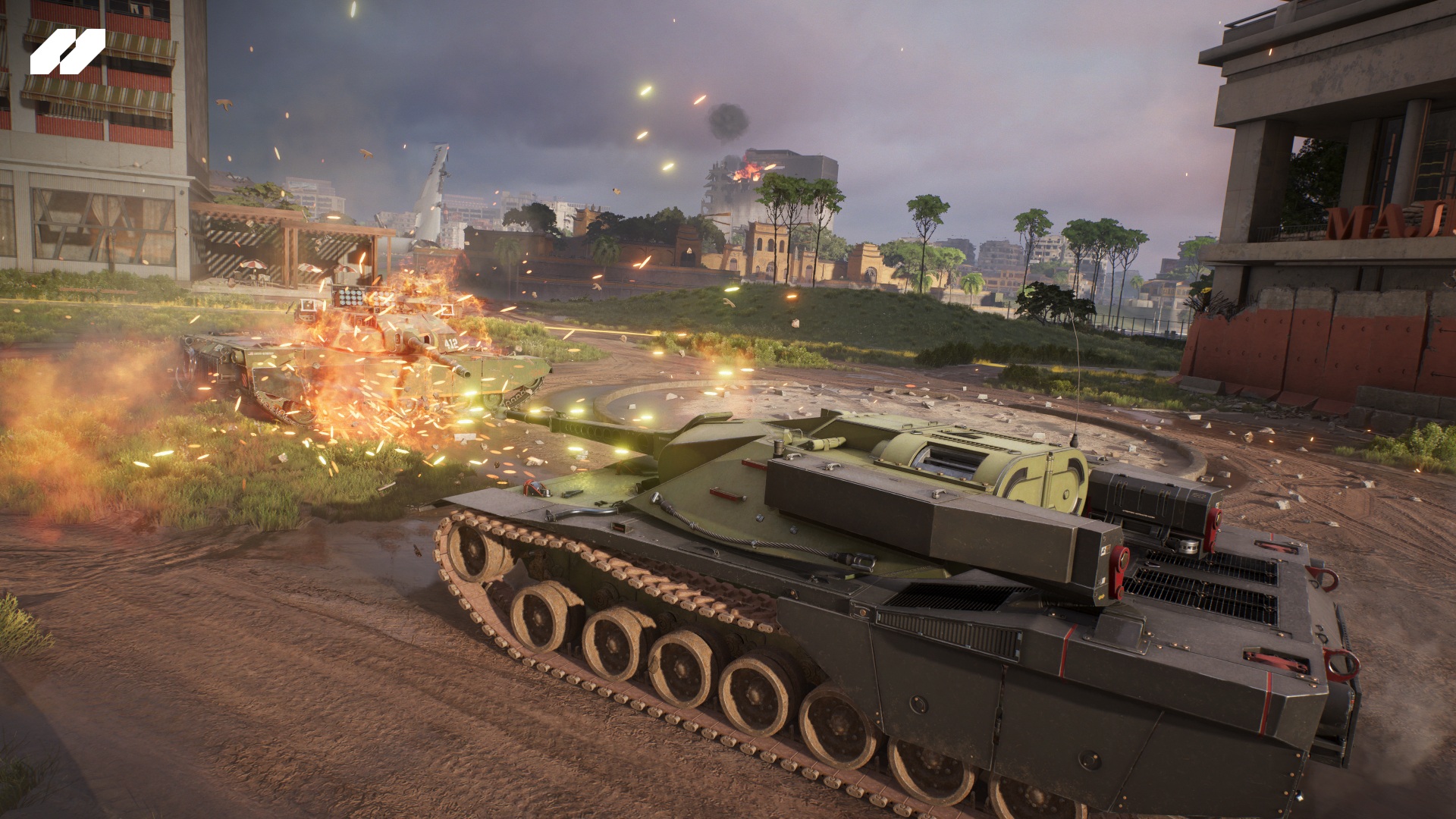 Screenshot aus dem Spiel World of Tanks: HEAT ohne die Benutzeroberfläche