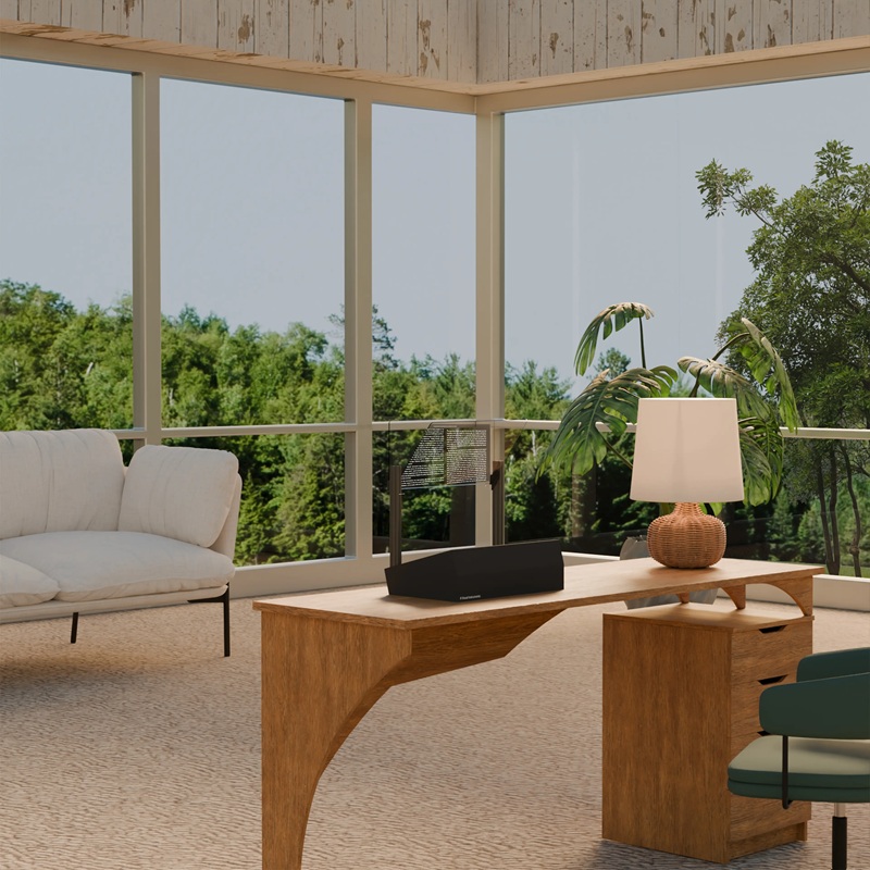 Seitenansicht des Phantom-Displays