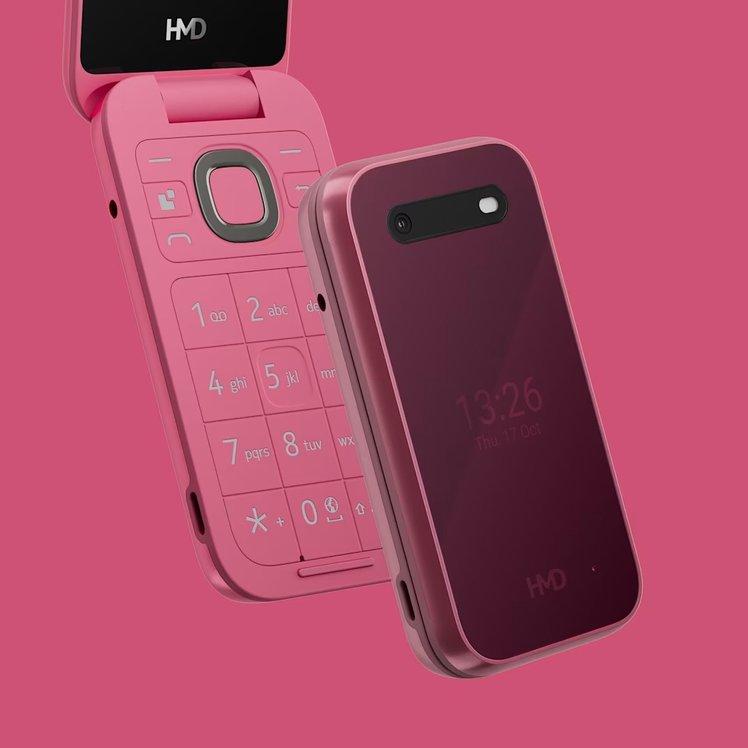 HMD 2660 Flip in roter Farbe